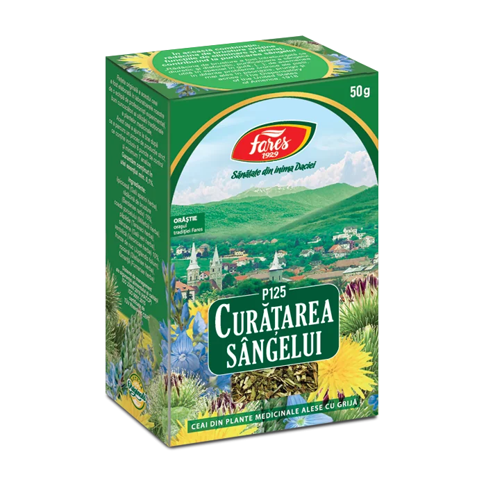 Ceai curatarea sangelui P125, 50g, Fares