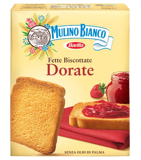 Paine prajita felii Dorate, 315g, Mulino Bianco