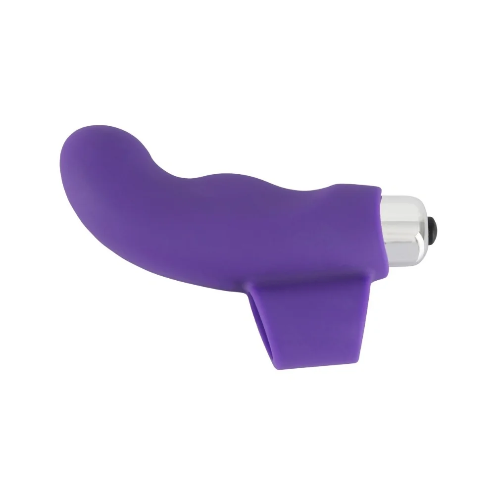 Vibrator pentru stimularea punctului G cu suport pentru deget, 1 bucata, Sweet Smile 