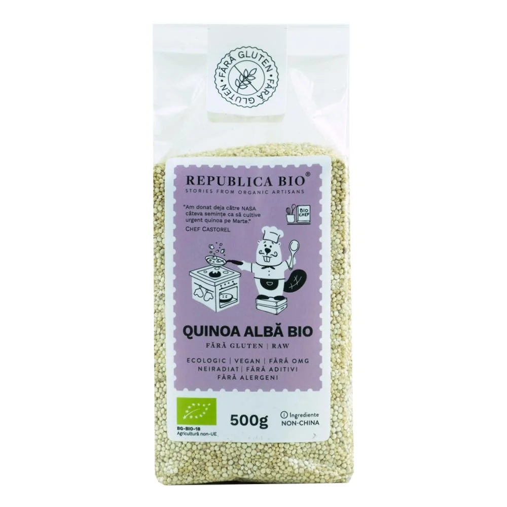 Quinoa alba fara gluten, 500g, Republica Bio