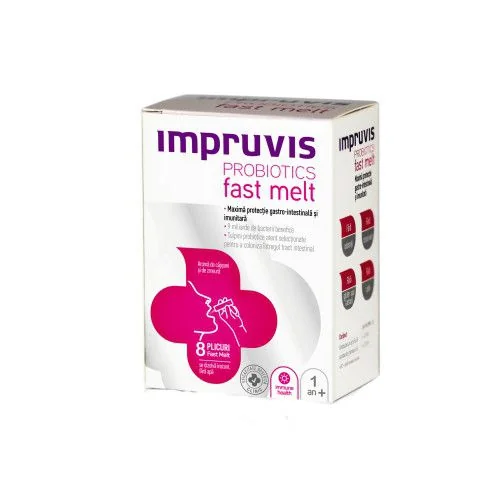 Impruvis Probiotics fast melt, 8 plicuri, Bifodan