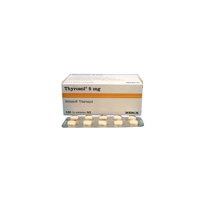 Thyrozol 5mg, 10 comprimate filmate, Merck 