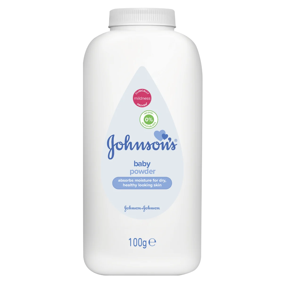 Pudra de talc sterilizata, 100g, Johnson&Johnson