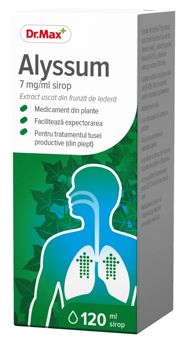 Dr. Max Alyssum 7mg/ml Sirop, 120ml