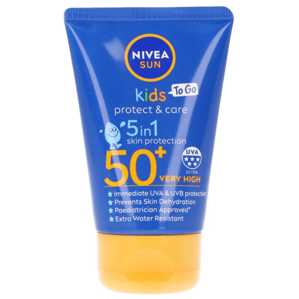 Crema pentru protectie solara copii Protect & Care To Go SPF50, 50ml, Nivea 