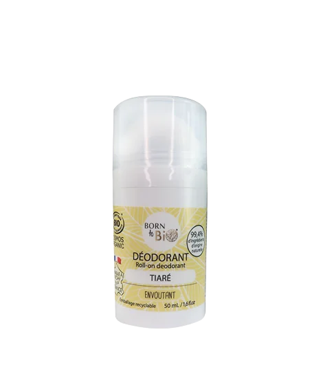 Deodorant bio roll-on monoi tiare, 50ml, Born to Bio