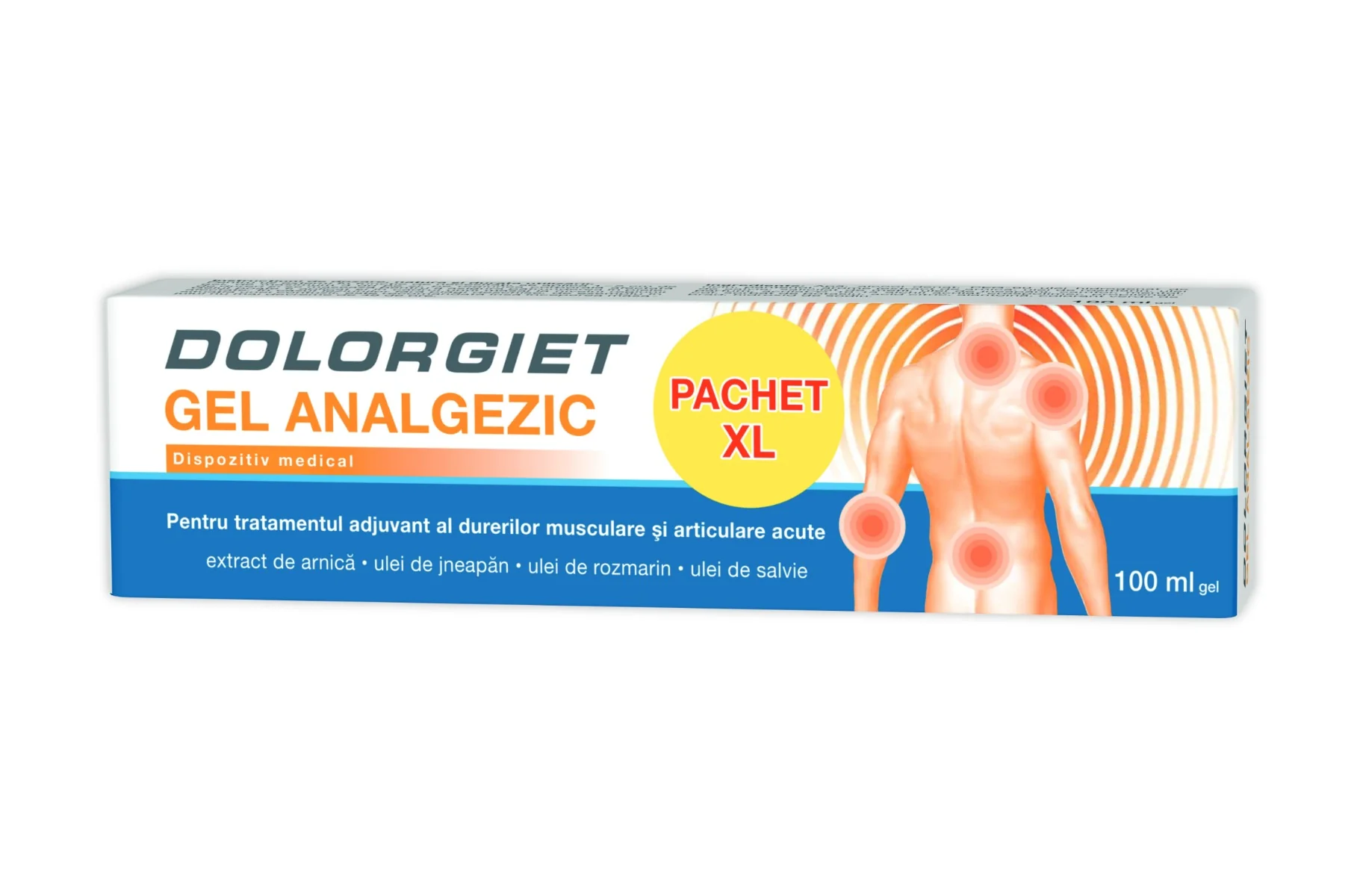 Dolorgiet gel analgezic, 100ml, Zdrovit