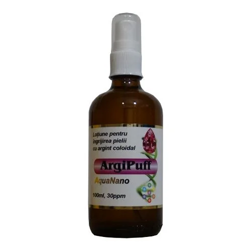 Lotiune fata ArgiPuff spray 30ppm, 100ml, Aghoras