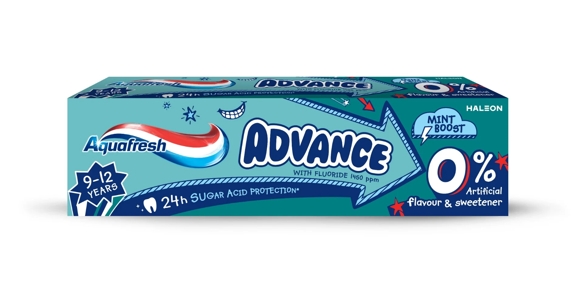 Pasta de dinti pentru copii Advance 9-12 ani, 75ml, Aquafresh