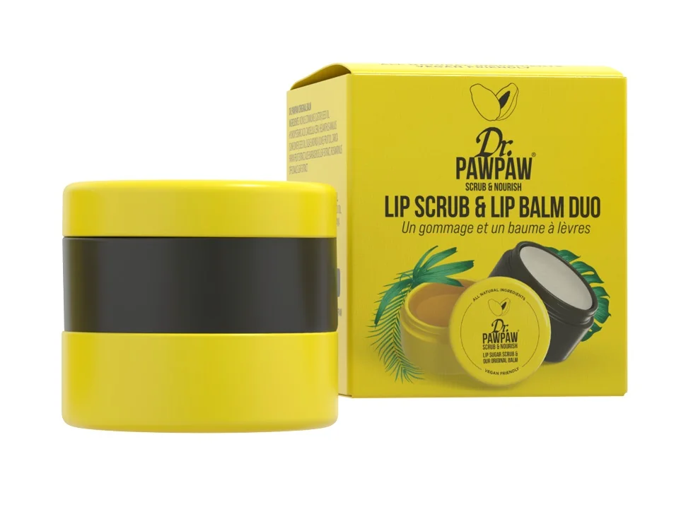 Exfoliant & balsam pentru buze, 16ml, Dr.PAWPAW