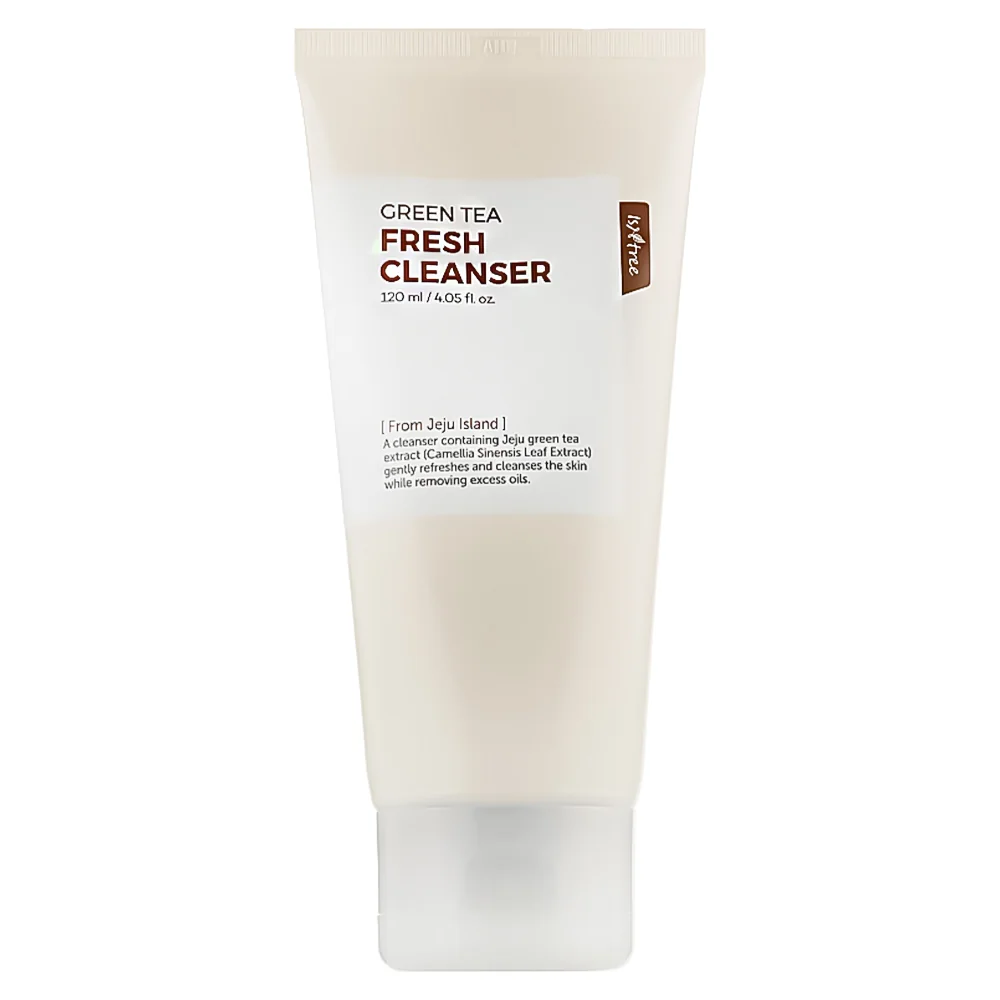 Gel de curatare pentru ten cu ceai verde Fresh Cleanser, 120ml, Isntree