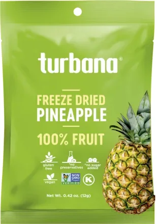 Ananas liofilizat deshidratat, 12g, Turbana