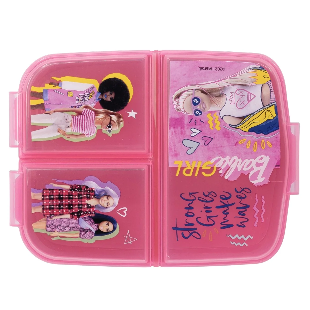 Cutie compartimentata sandwich Barbie, 1 bucata, Kidscenter 