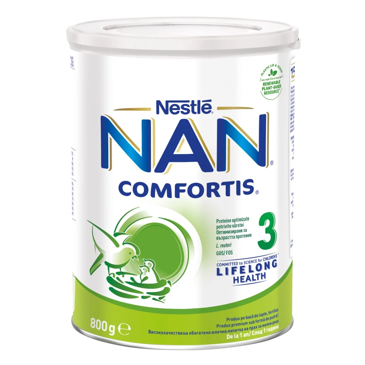 Lapte praf Nan 3 Comfortis +12 luni, 800g, Nestle 