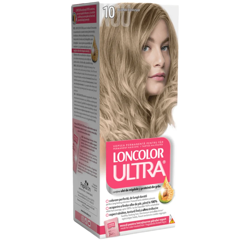 Vopsea de par permanenta Ultra Nr. 10, 110ml, Loncolor