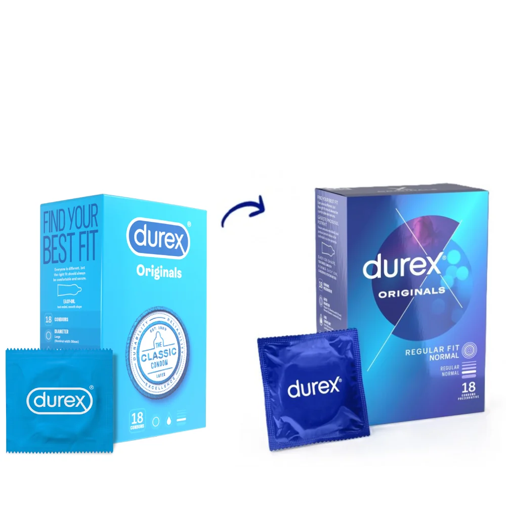 Prezervative Originals, 18 bucati, Durex