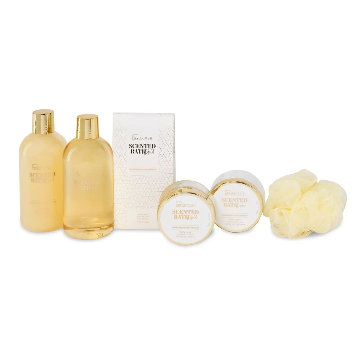 Set Ingrijire Mandarin & Grapefruit Scented Bath Gold, IDC Institute 