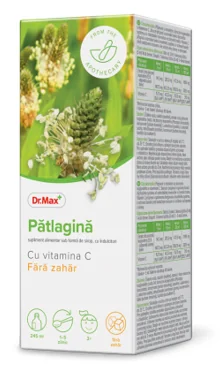 Dr. Max Sirop cu patlagina fara zahar​, 245ml