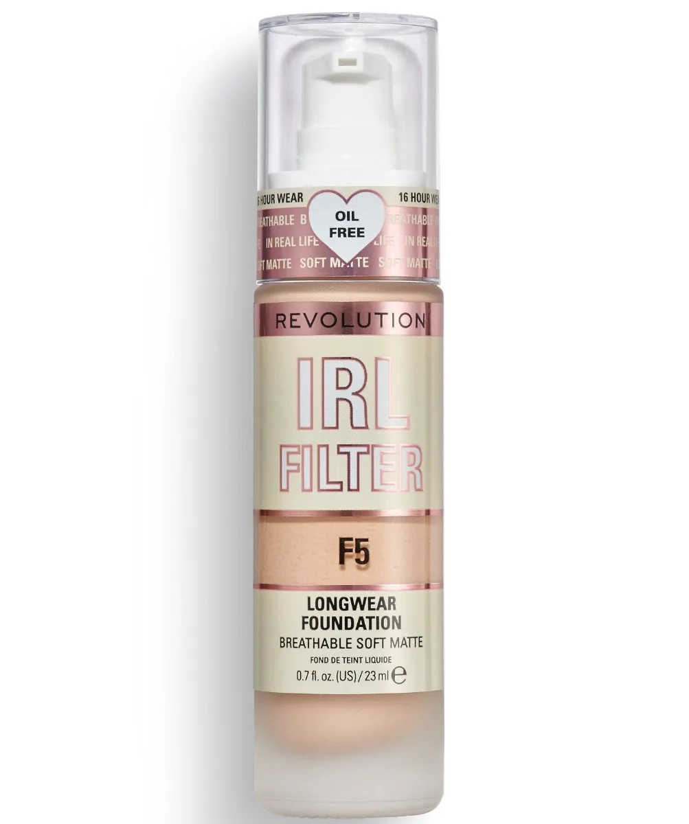 Fond de ten IRL Filter Longwear Foundation F5, 23ml, Makeup Revolution 