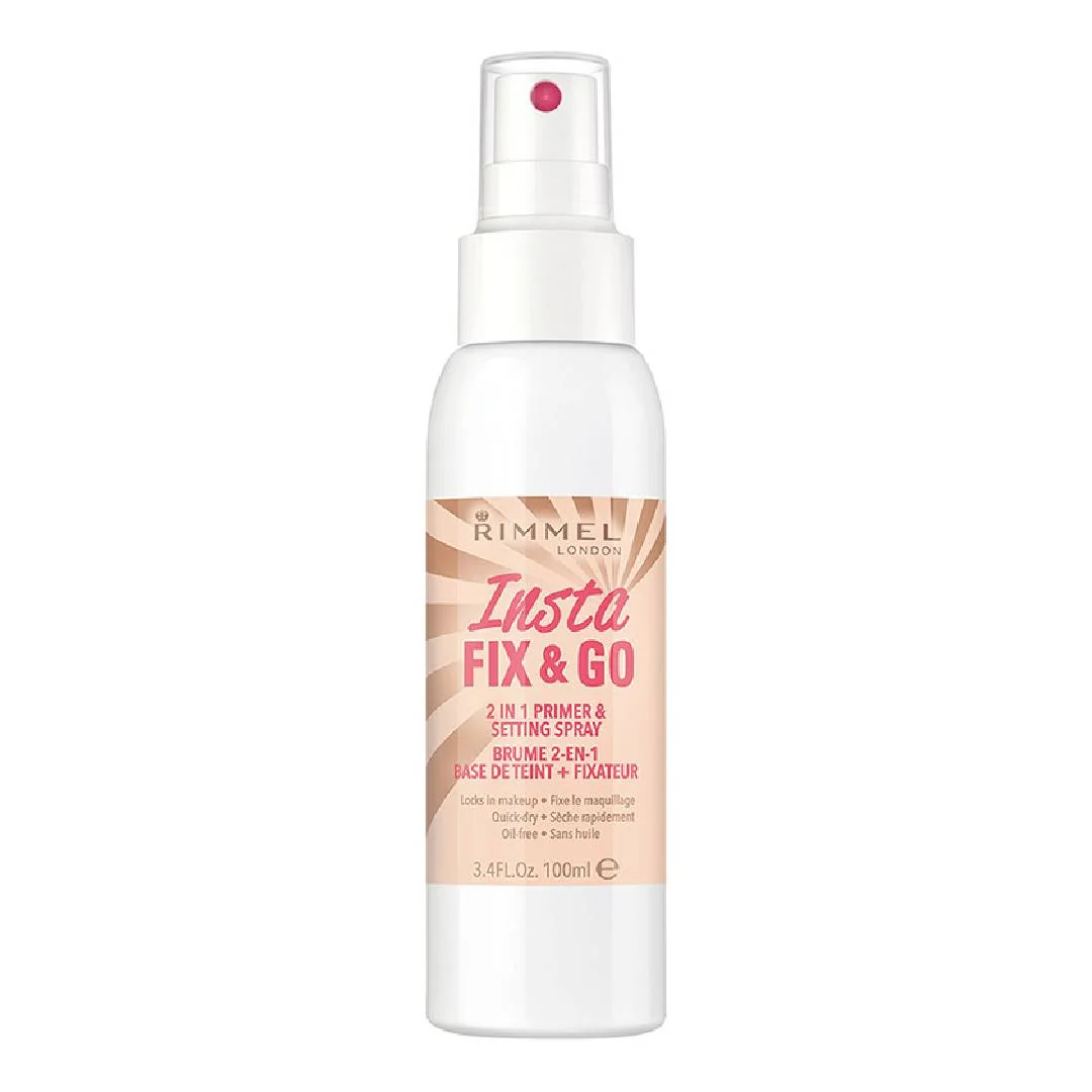 Baza de machiaj & spray pentru fixarea machiajului Insta Fix & Go, 100ml, Rimmel London