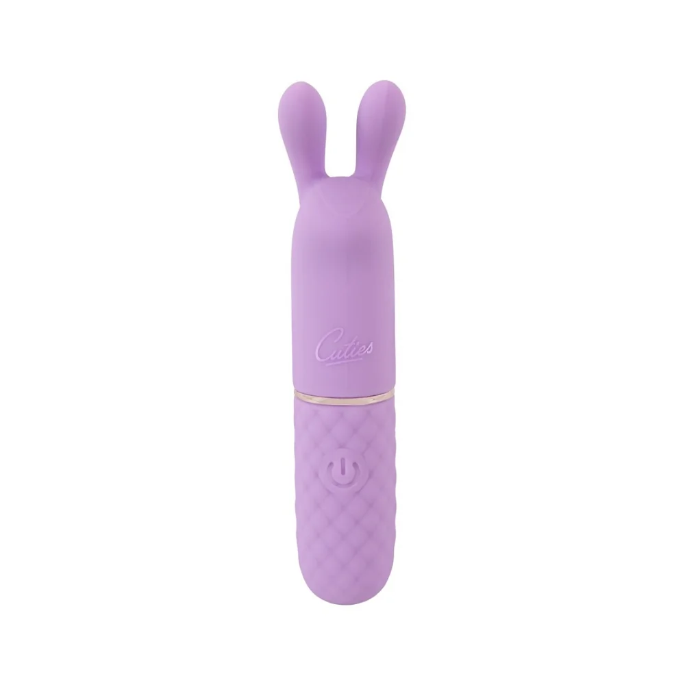 Mini vibrator iepuras cu 10 moduri de vibratie mov, 1 bucata, Cuties