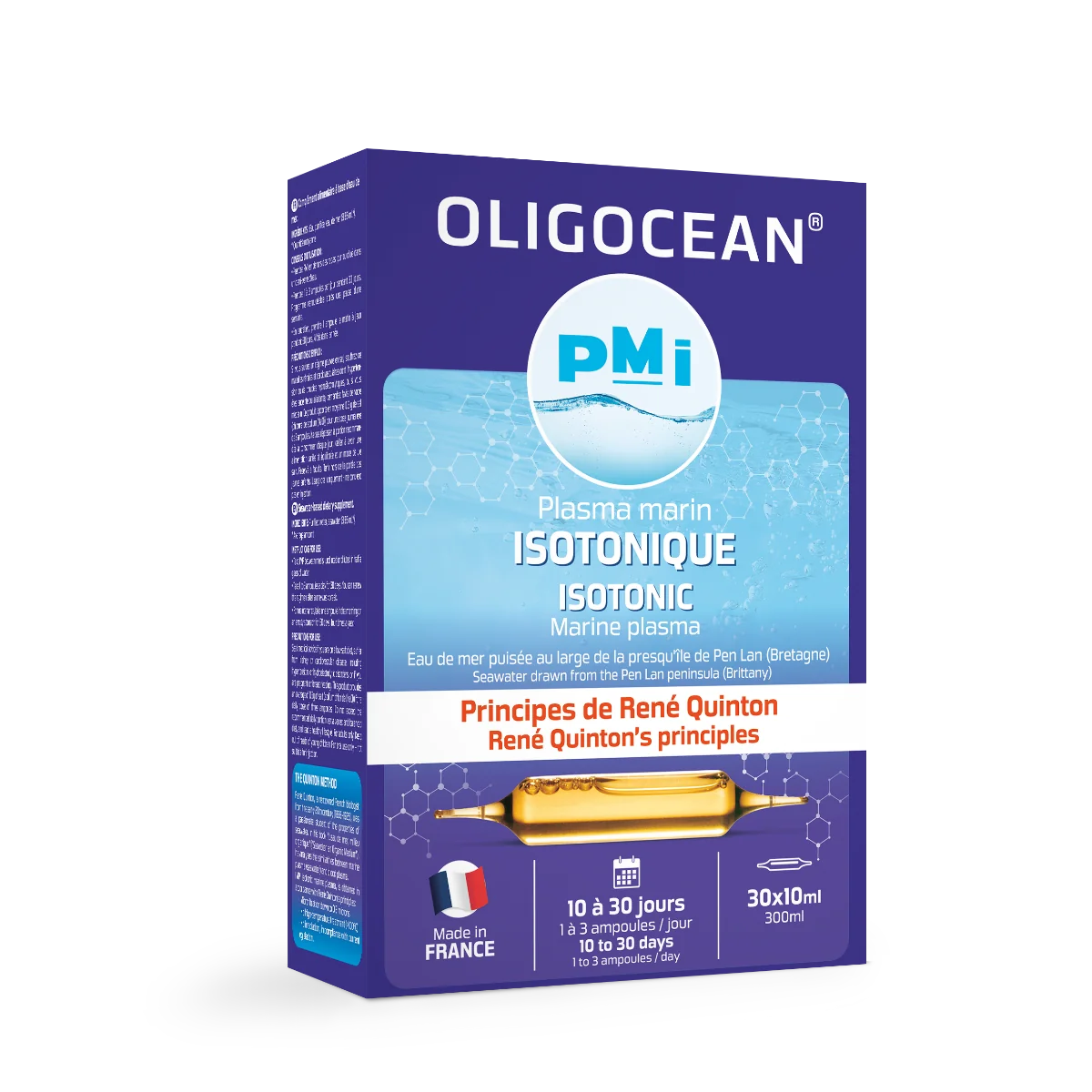 Plasma marina Quinton Izotonic, 30 fiole x 10ml, Oligocean 