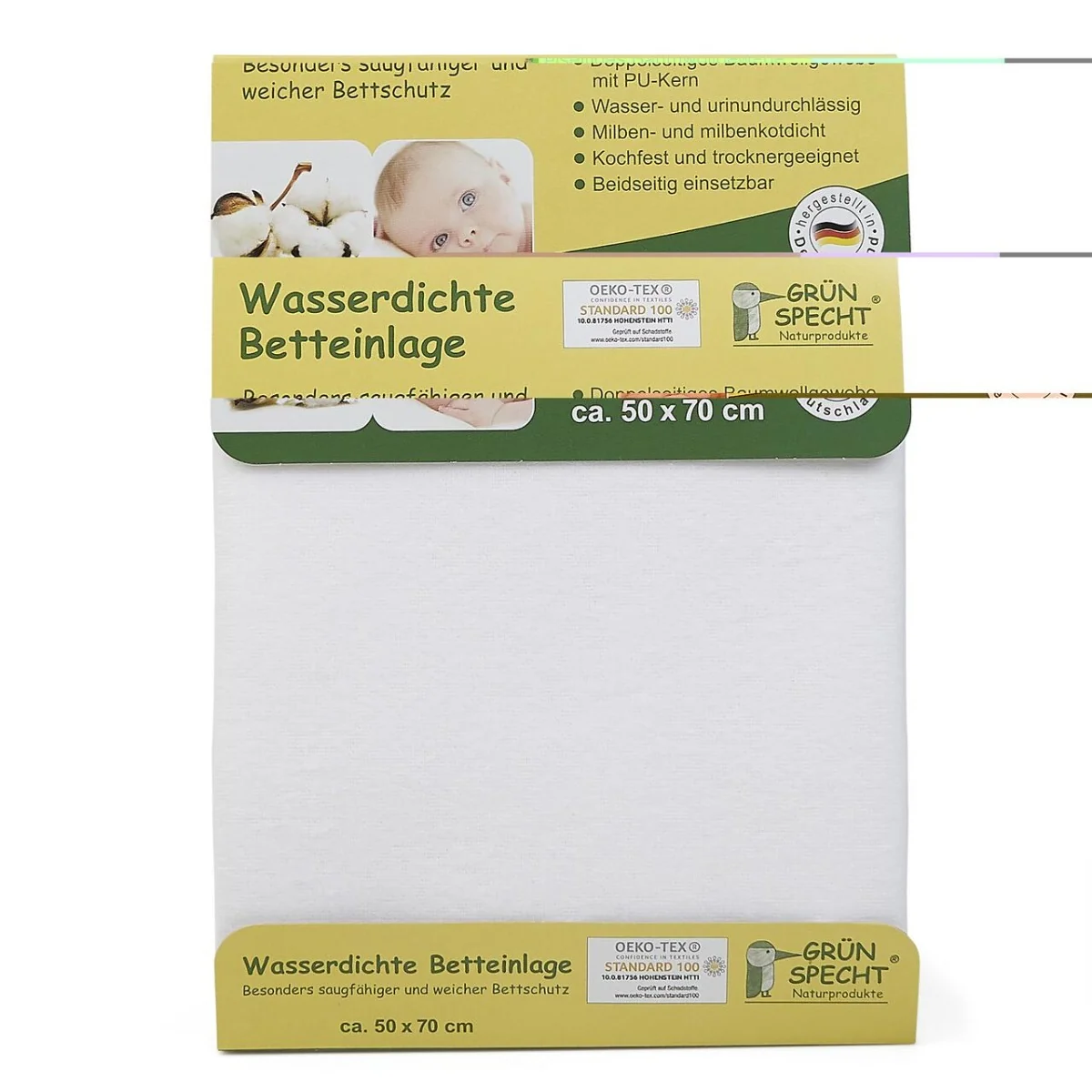 Protectie impermeabila pentru saltea 163-00 50x70 cm, 1 bucata, Grunspecht