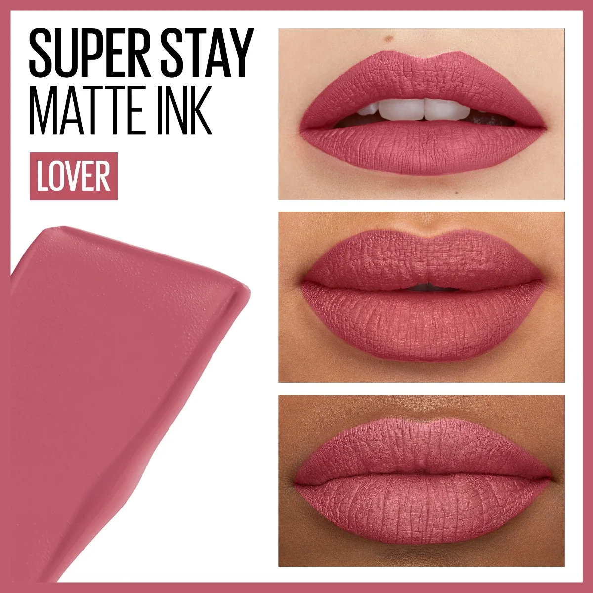 Ruj lichid mat Superstay Matte Ink 15 Lover, 5ml, Maybelline 