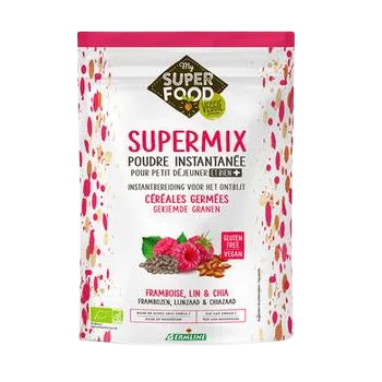 Supermix pentru mic dejun cu zmeura, in si chia bio, 350g, Germline