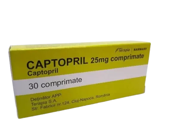 Prospect Captopril 25mg, 30 comprimate, Terapia