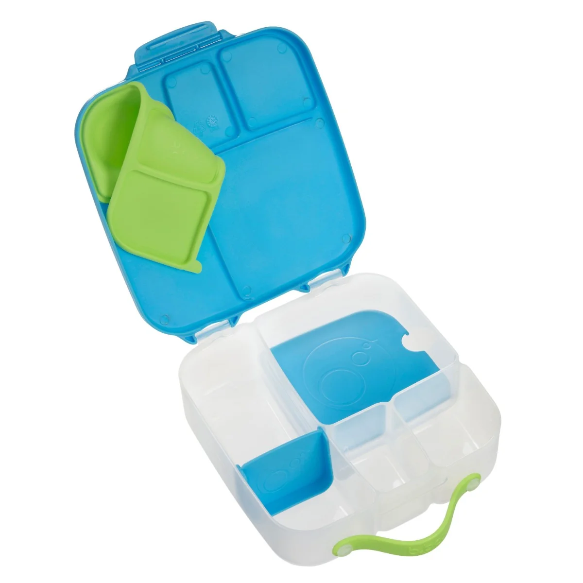 Caserola compartimentata maxi LunchBox Albastru/Verde, 1 bucata, Bbox 