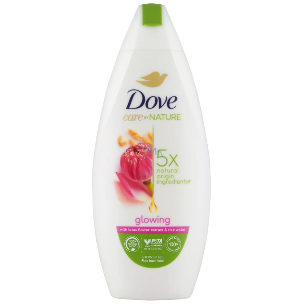 Gel de dus Nature 5x Glowing, 225ml, Dove