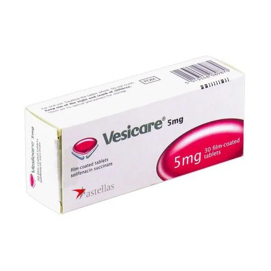 Vesicare 5mg, 30 comprimate filamte, Astellas