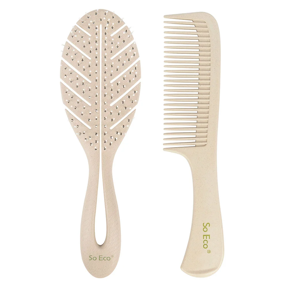 Set perii pentru par Blow Dry ecologic biodegradabil, 2 bucati, So Eco 