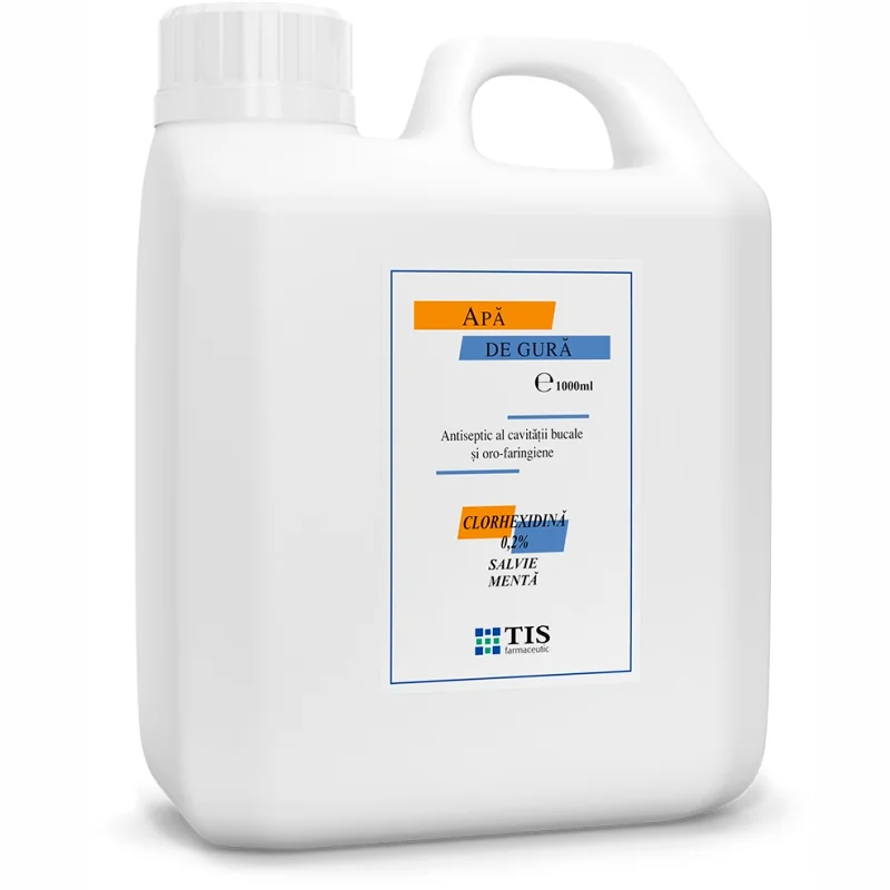 Apa de gura cu 0,2% Clorhexidina, 1000ml, Tis Farmaceutic