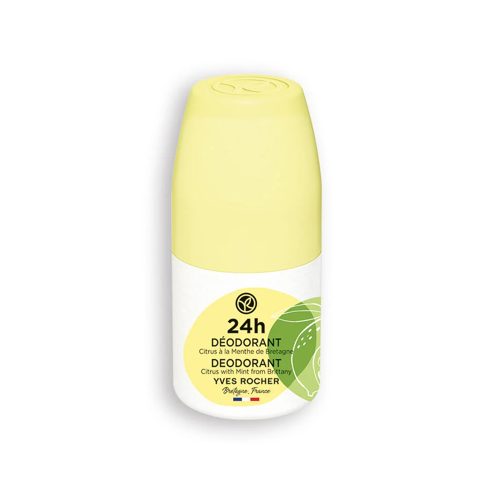 Deodorant roll-on 24h cu citrice si menta, 50ml, Yves Rocher 