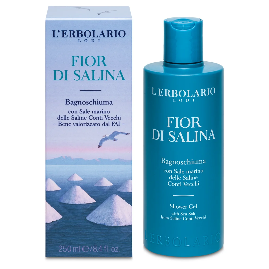 L'Erbolario Gel de dus Fior Di Salina, 250ml