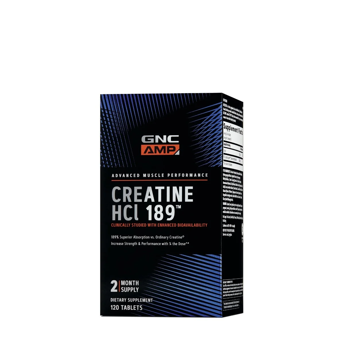 Creatina HCL189 AMP, 120 tablete, GNC 