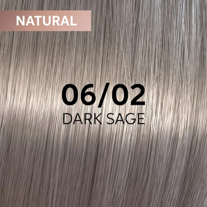 Vopsea demi-permanenta Shinefinity Zero Lift Glaze 06/02 Dark Sage, 60 ml, Wella Professionals 