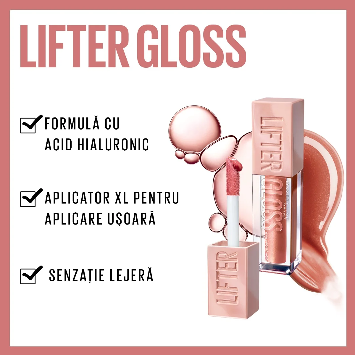 Luciu de buze Lifter Gloss 006 Reef, 5.4ml, Maybelline 