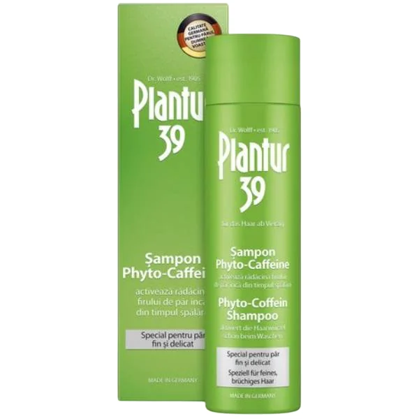 Sampon pentru par fin si delicat Plantur 39 Phyto-Caffeine, 250ml, Plantur 