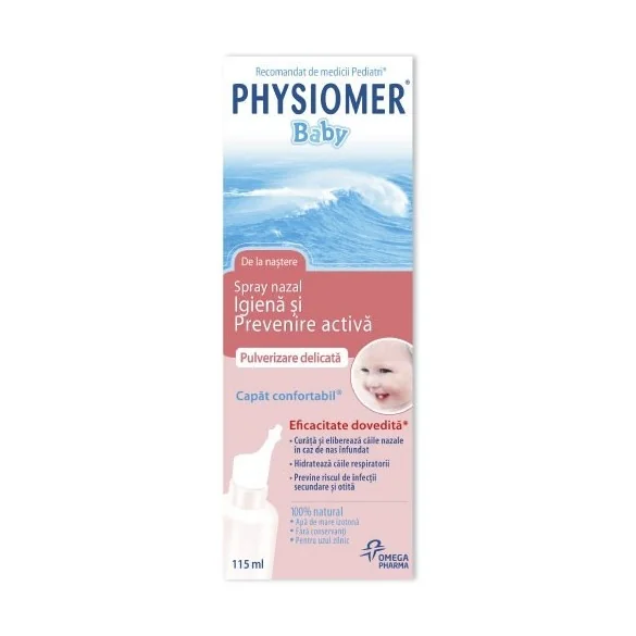 Spray nazal Physiomer Baby, 115ml, Omega Pharma