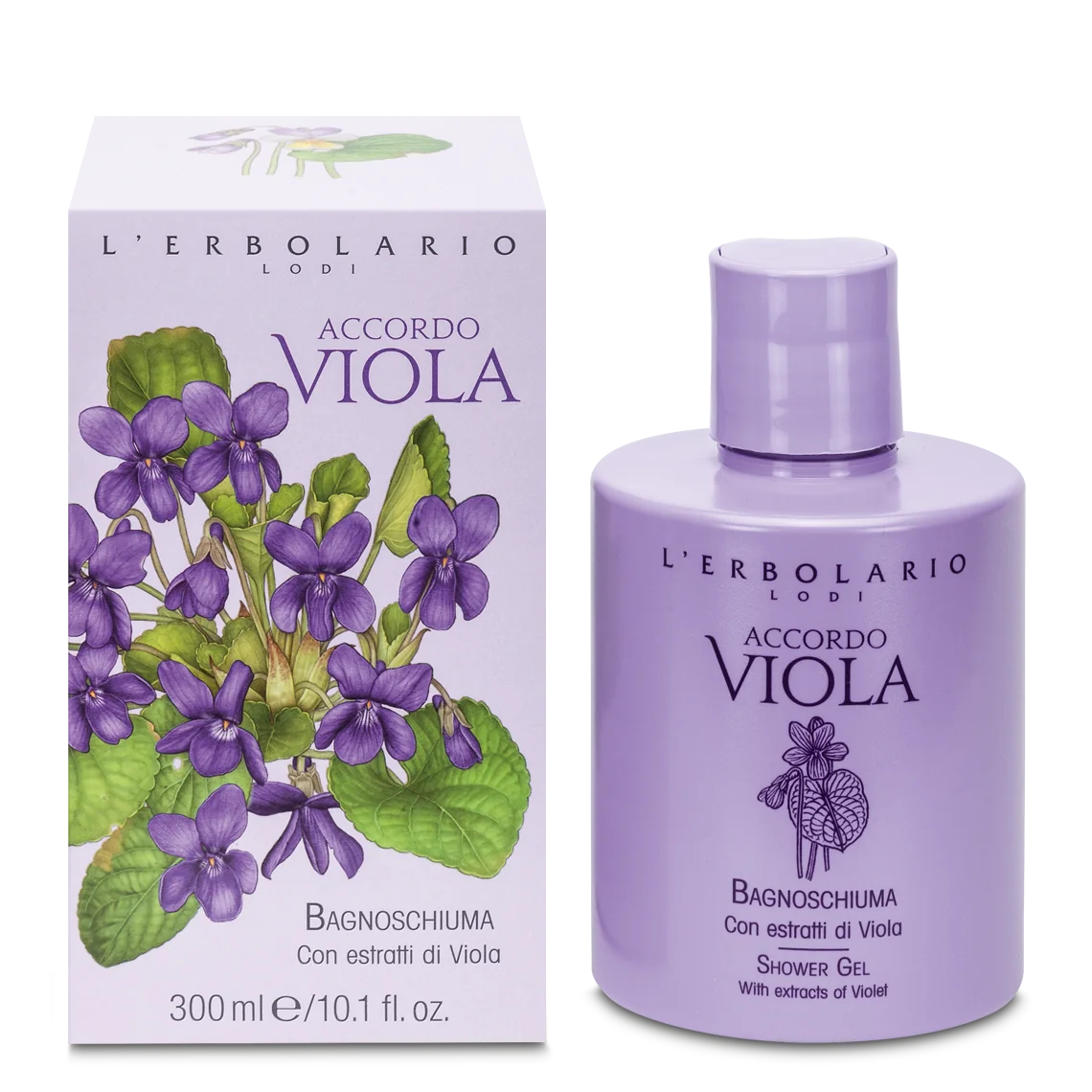 L'Erbolario Spuma de baie Accordo Viola, 300ml