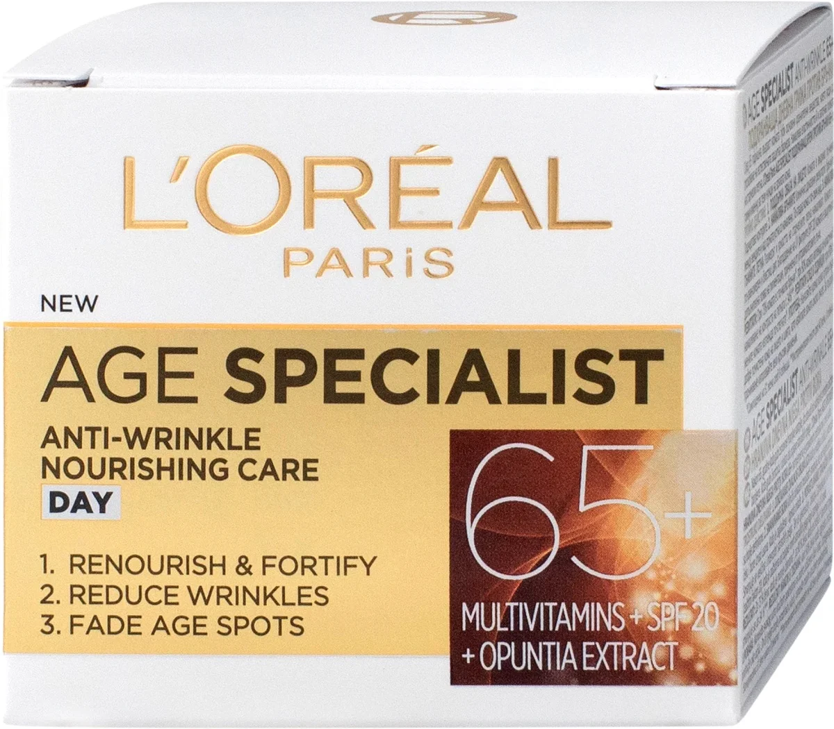 Crema antirid pentru fata de zi Age Specialist 65+, 50ml, L'Oreal Paris 