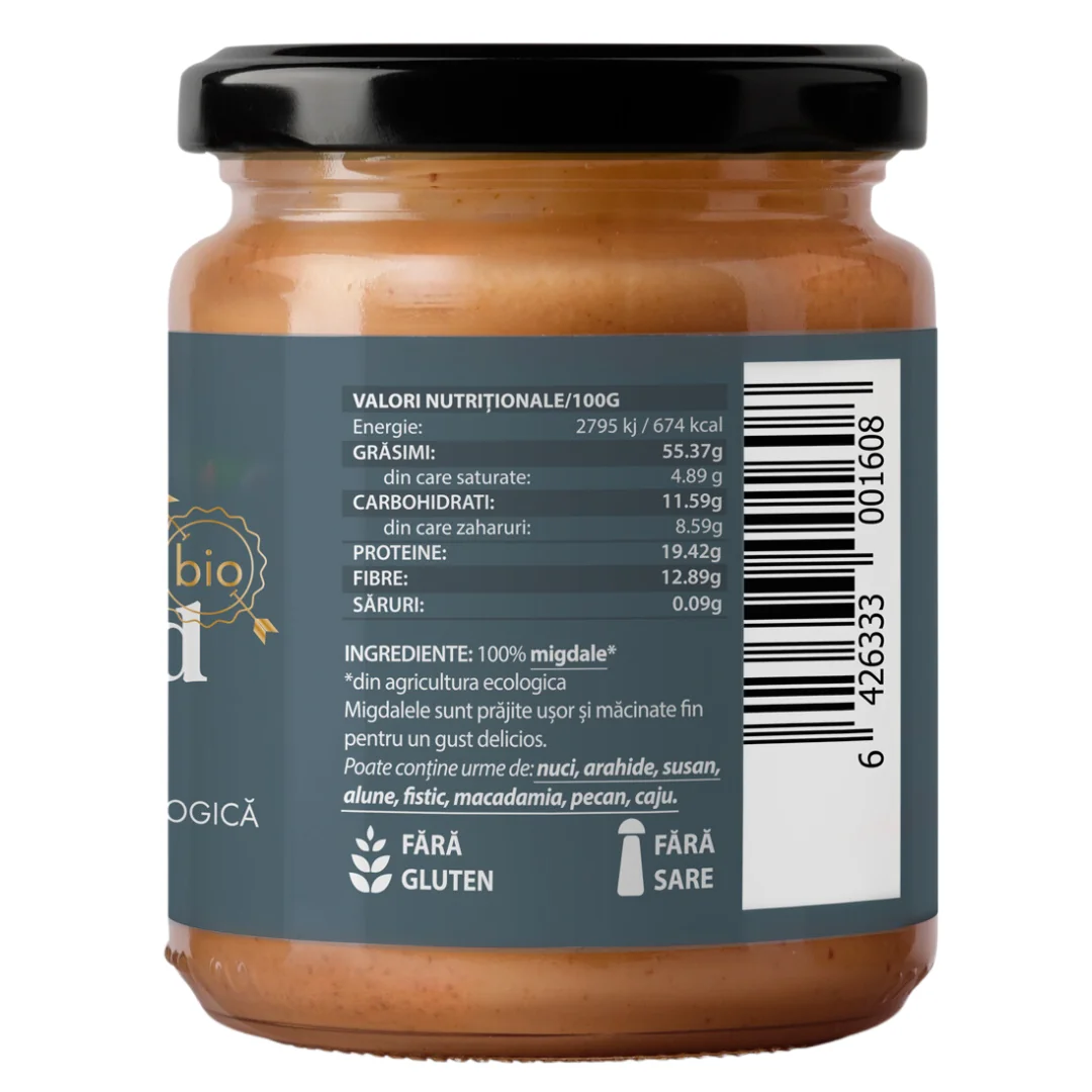 Crema de migdale eco, 250g, Obio 