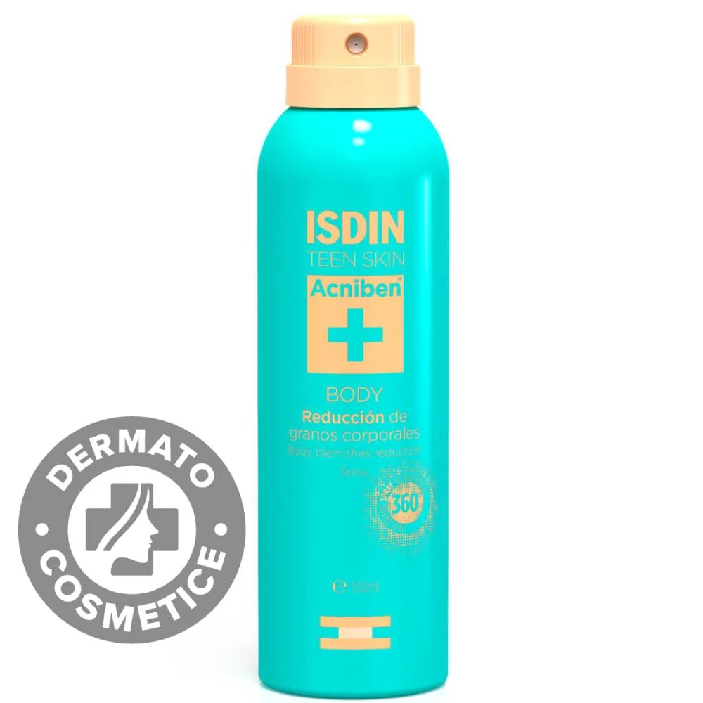 Spray pentru reducerea acneei corporale Acniben, 150ml, Isdin