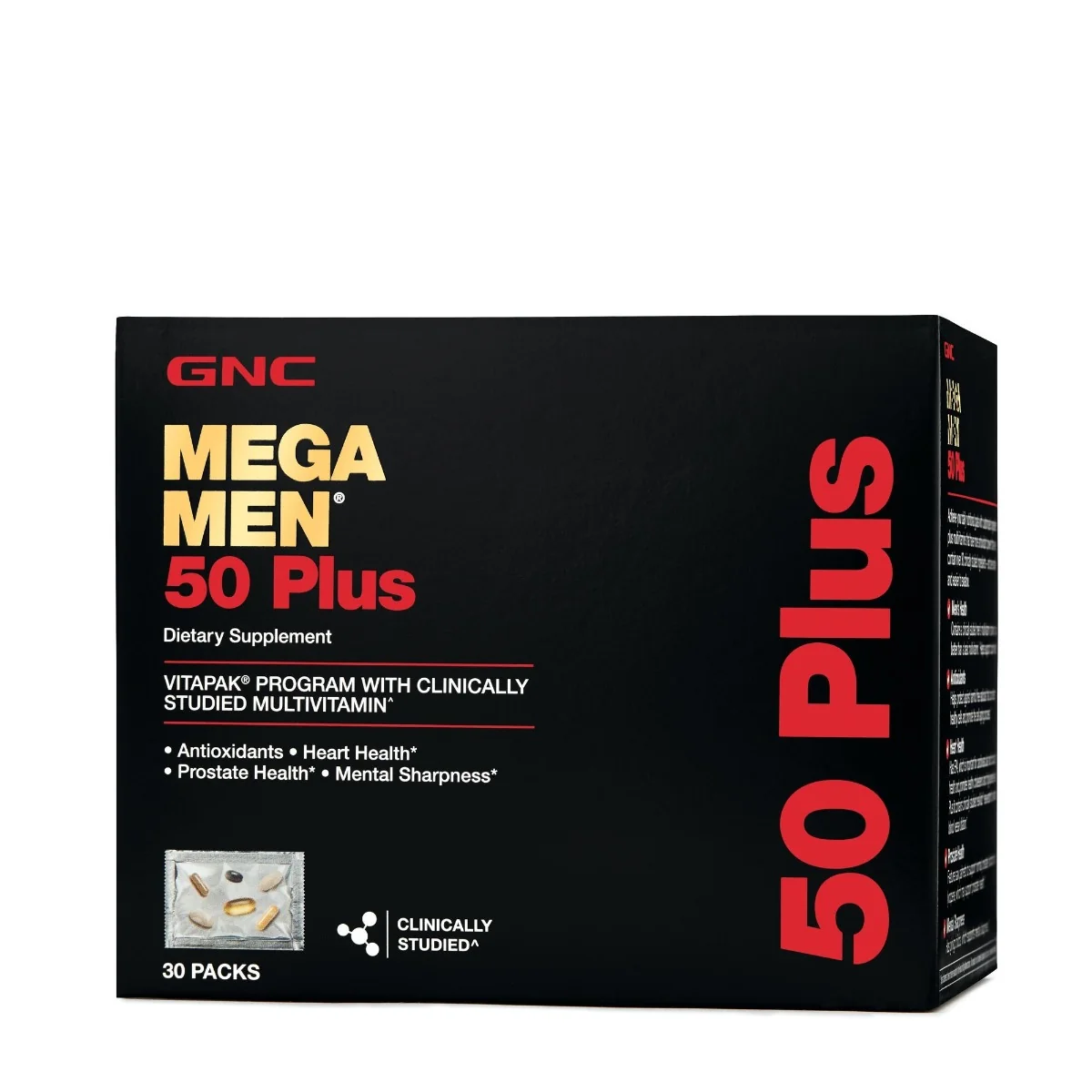 Complex de multivitamine pentru barbati Vitapak 50 Plus, 30 pachetele, GNC