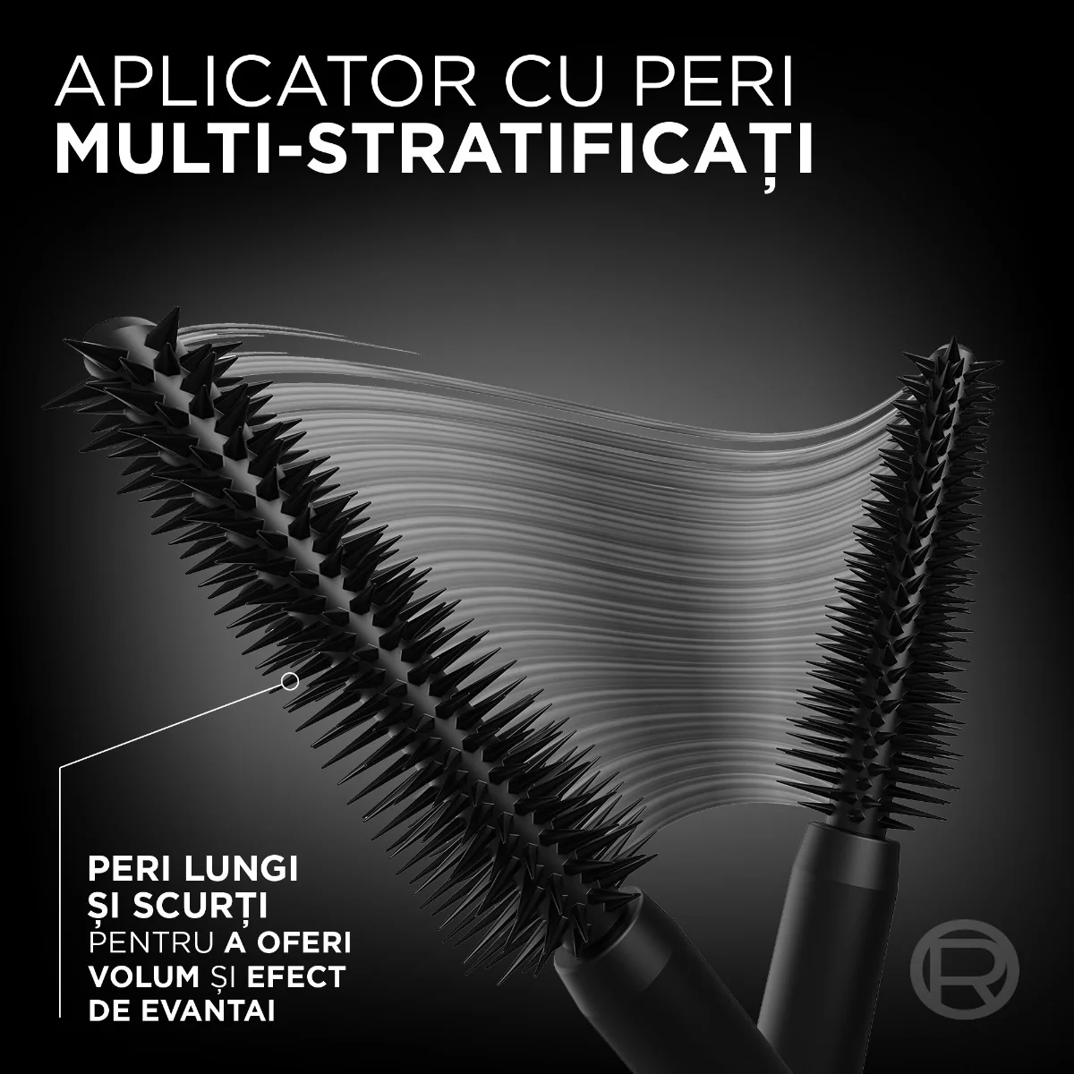 Mascara Panorama By Volume Million Lashes Black, 9.9ml, L'Oreal Paris 