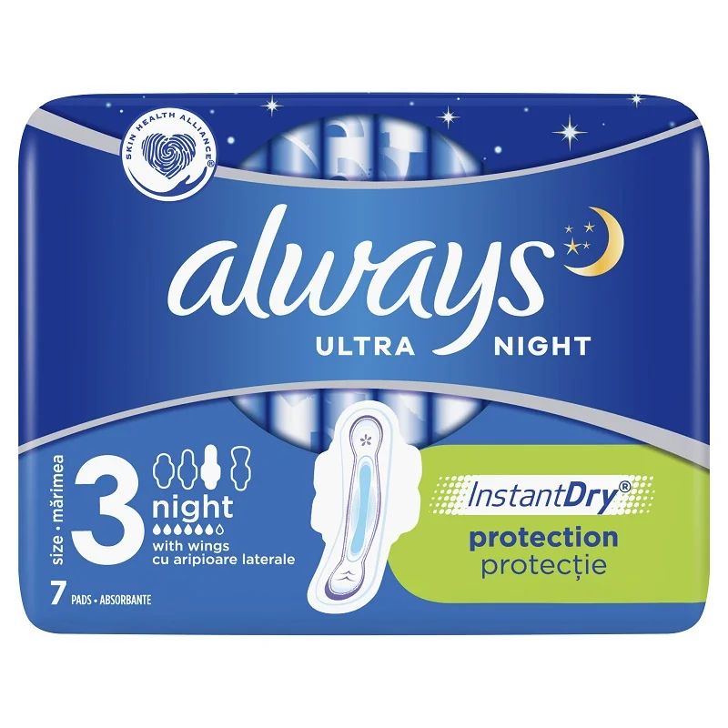 Absorbante Ultra Night, 7 bucati, Always