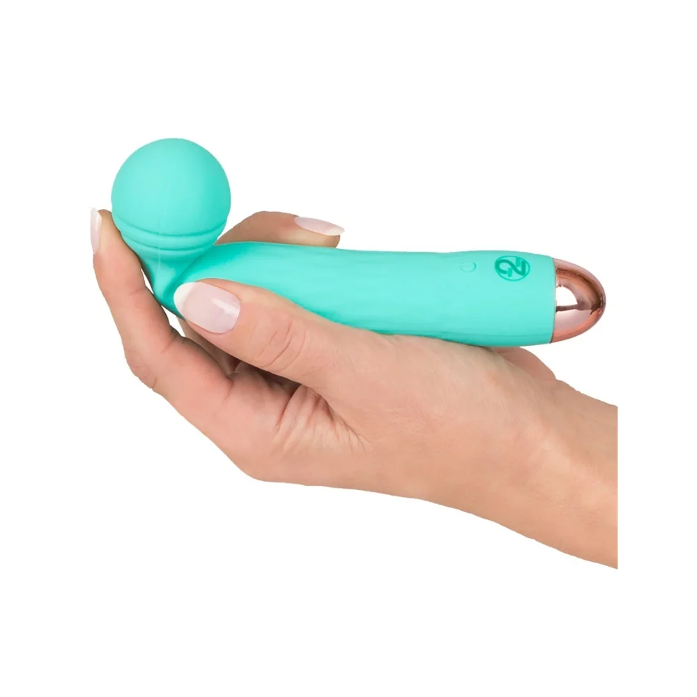 Mini vibrator cu 7 moduri de vibratie turcoaz, 1 bucata, Cuties 